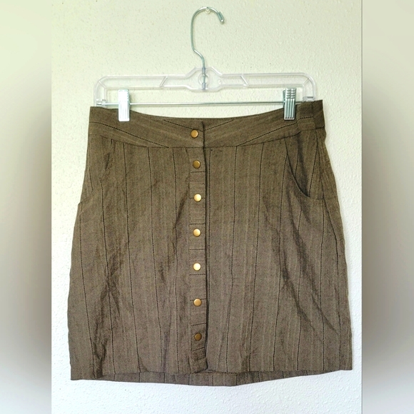 CHARLOTTE RUSSE school girl button-up skirt size medium - Picture 1 of 8